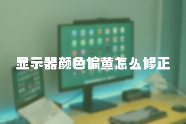 顯示器顏色偏黃怎么修正