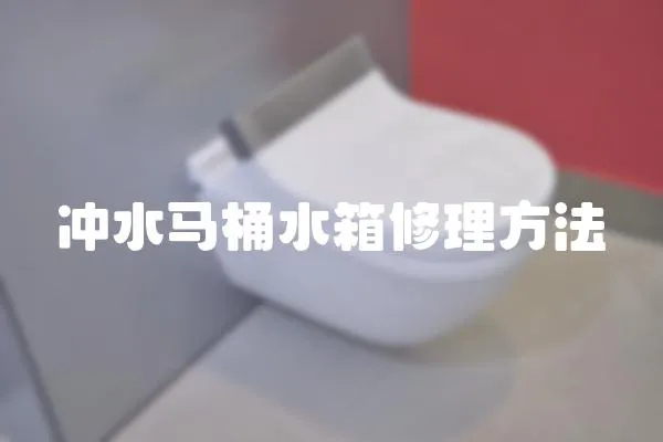 冲水马桶水箱修理方法