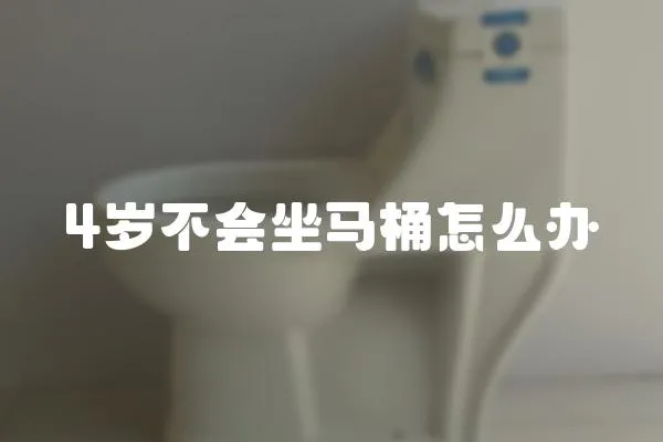 4歲不會(huì)坐馬桶怎么辦