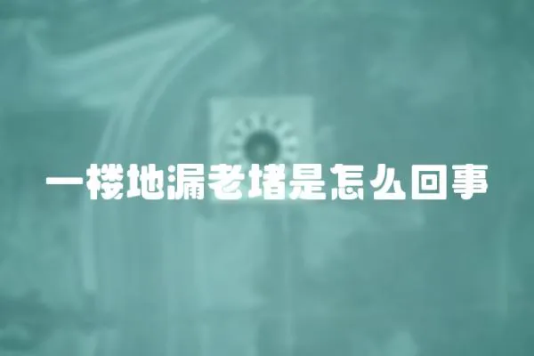 一樓地漏老堵是怎么回事