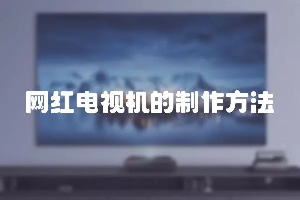網紅電視機的制作方法