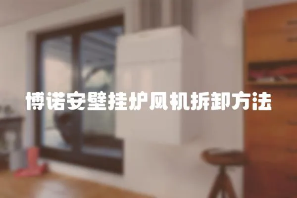 博諾安壁掛爐風機拆卸方法
