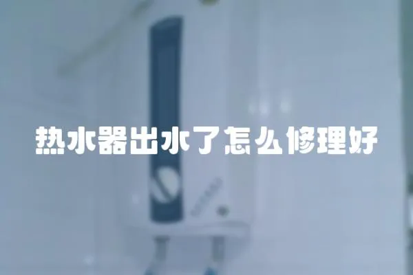 熱水器出水了怎么修理好