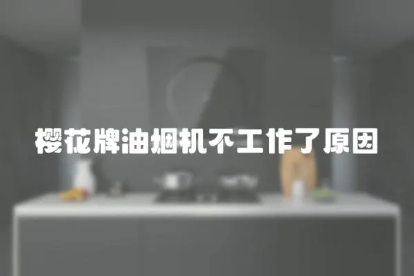 櫻花牌油煙機不工作了原因