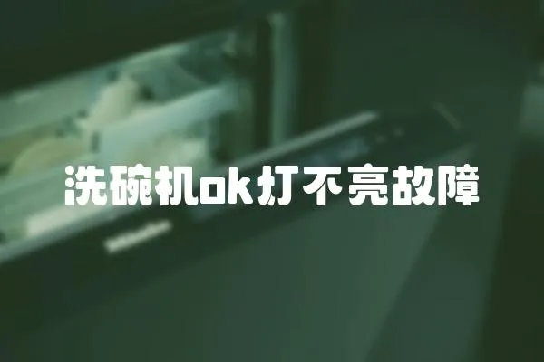洗碗機ok燈不亮故障