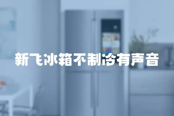 新飞冰箱不制冷有声音