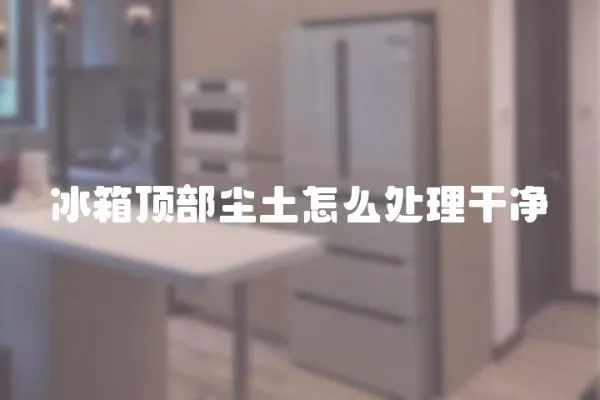冰箱頂部塵土怎么處理干凈