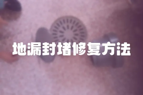 地漏封堵修復方法