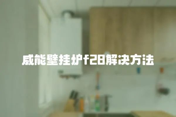 威能壁掛爐f28解決方法