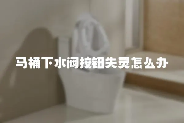 馬桶下水閥按鈕失靈怎么辦