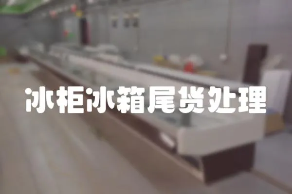 冰柜冰箱尾貨處理