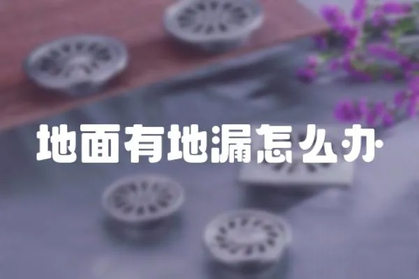 地面有地漏怎么辦