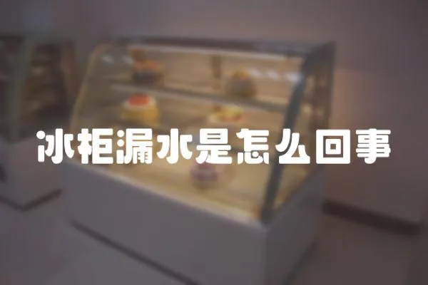 冰柜漏水是怎么回事