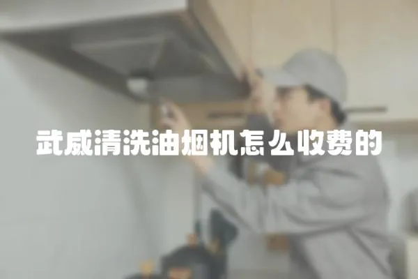 武威清洗油煙機(jī)怎么收費(fèi)的
