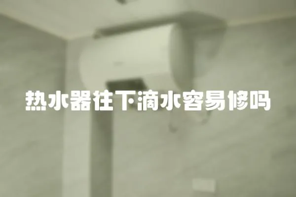 熱水器往下滴水容易修嗎