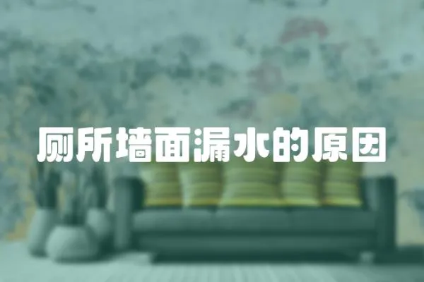 廁所墻面漏水的原因