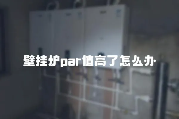 壁掛爐par值高了怎么辦