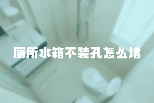 廁所水箱不裝孔怎么堵