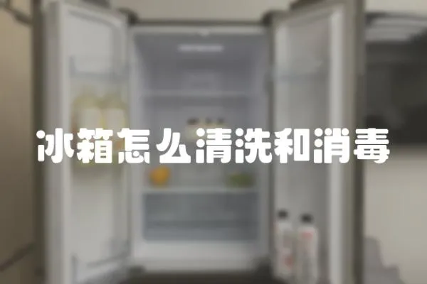 冰箱怎么清洗和消毒