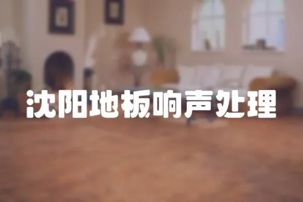 沈陽地板響聲處理