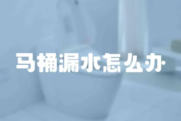 馬桶漏水怎么辦