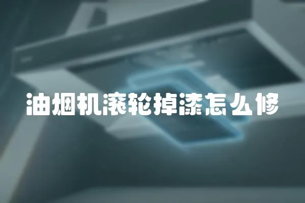 油煙機滾輪掉漆怎么修