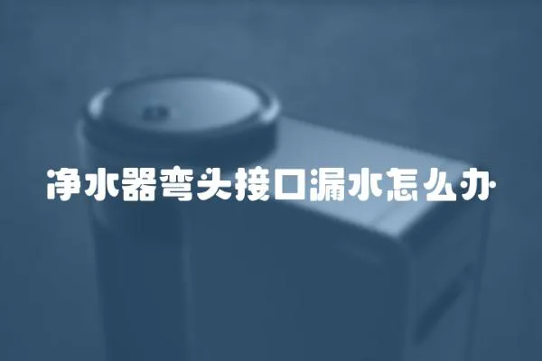 凈水器彎頭接口漏水怎么辦