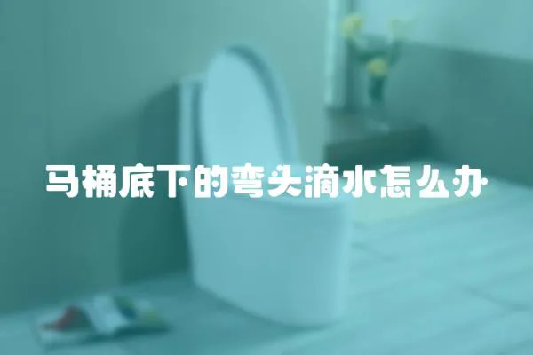 馬桶底下的彎頭滴水怎么辦