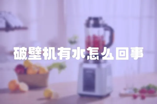 破壁機(jī)有水怎么回事