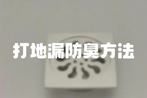 打地漏防臭方法