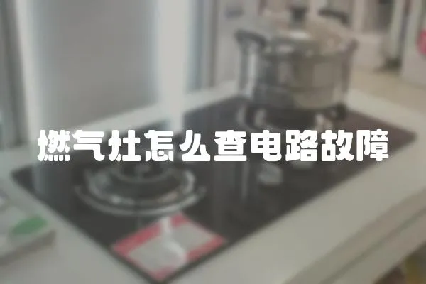 燃?xì)庠钤趺床殡娐饭收? loading=