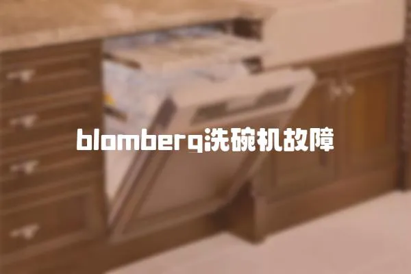 blomberg洗碗机故障