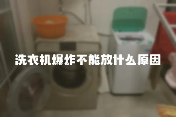 洗衣機(jī)爆炸不能放什么原因