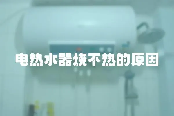 電熱水器燒不熱的原因