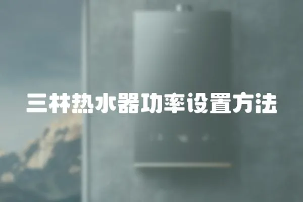 三林熱水器功率設置方法