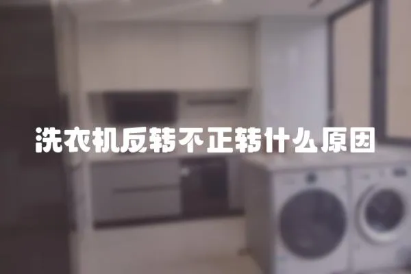 洗衣機反轉不正轉什么原因