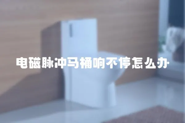 電磁脈沖馬桶響不停怎么辦