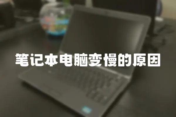 筆記本電腦變慢的原因
