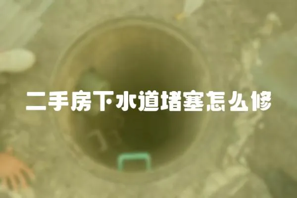 二手房下水道堵塞怎么修