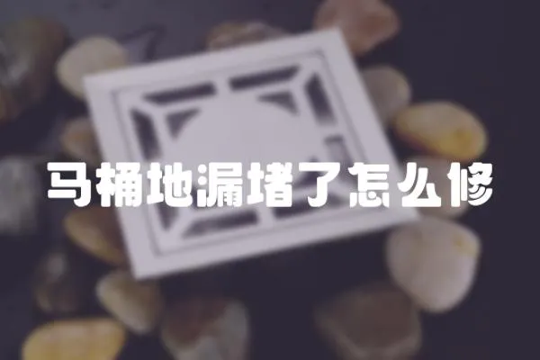 馬桶地漏堵了怎么修