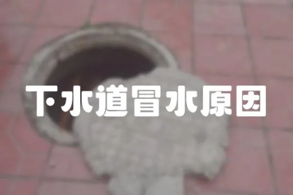 下水道冒水原因
