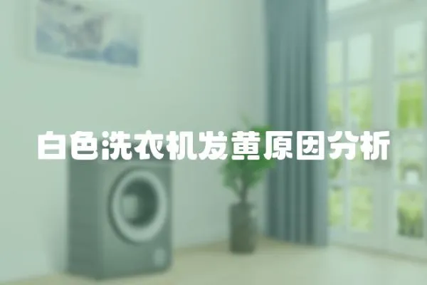 白色洗衣機發黃原因分析