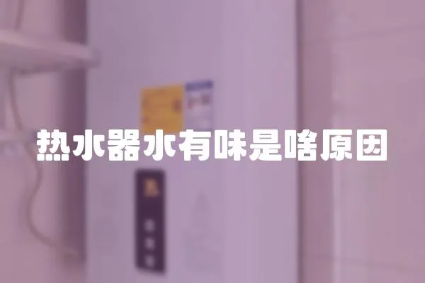 熱水器水有味是啥原因