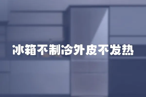 冰箱不制冷外皮不發熱