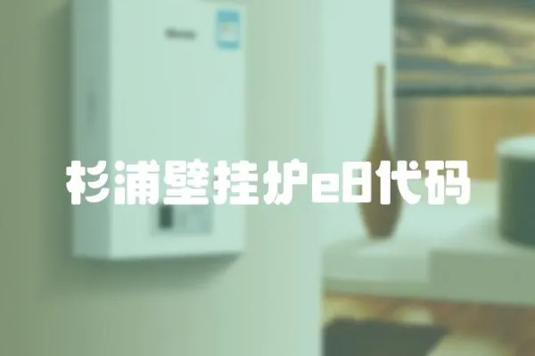 杉浦壁掛爐e8代碼