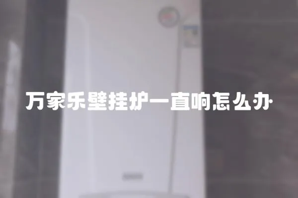 萬家樂壁掛爐一直響怎么辦