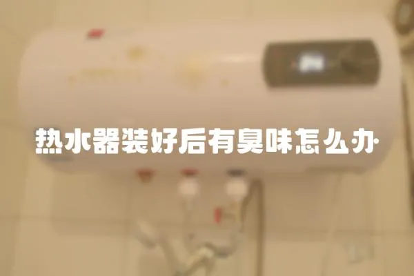 熱水器裝好后有臭味怎么辦