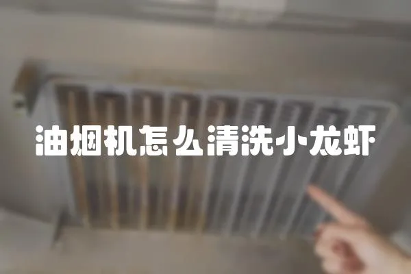 油煙機怎么清洗小龍蝦