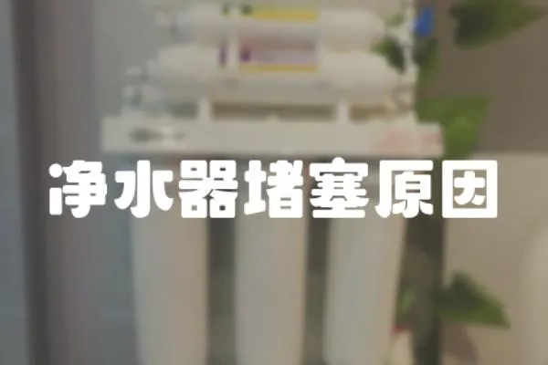 凈水器堵塞原因