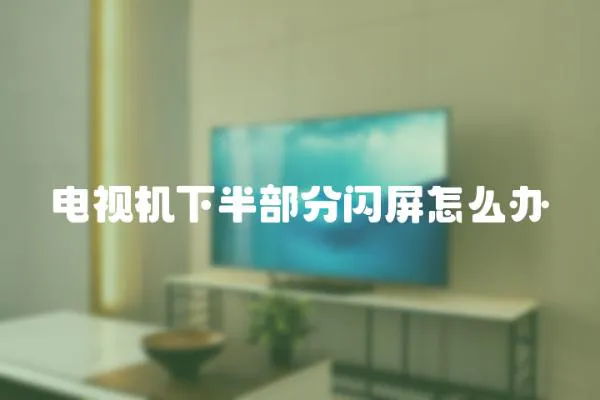 電視機下半部分閃屏怎么辦